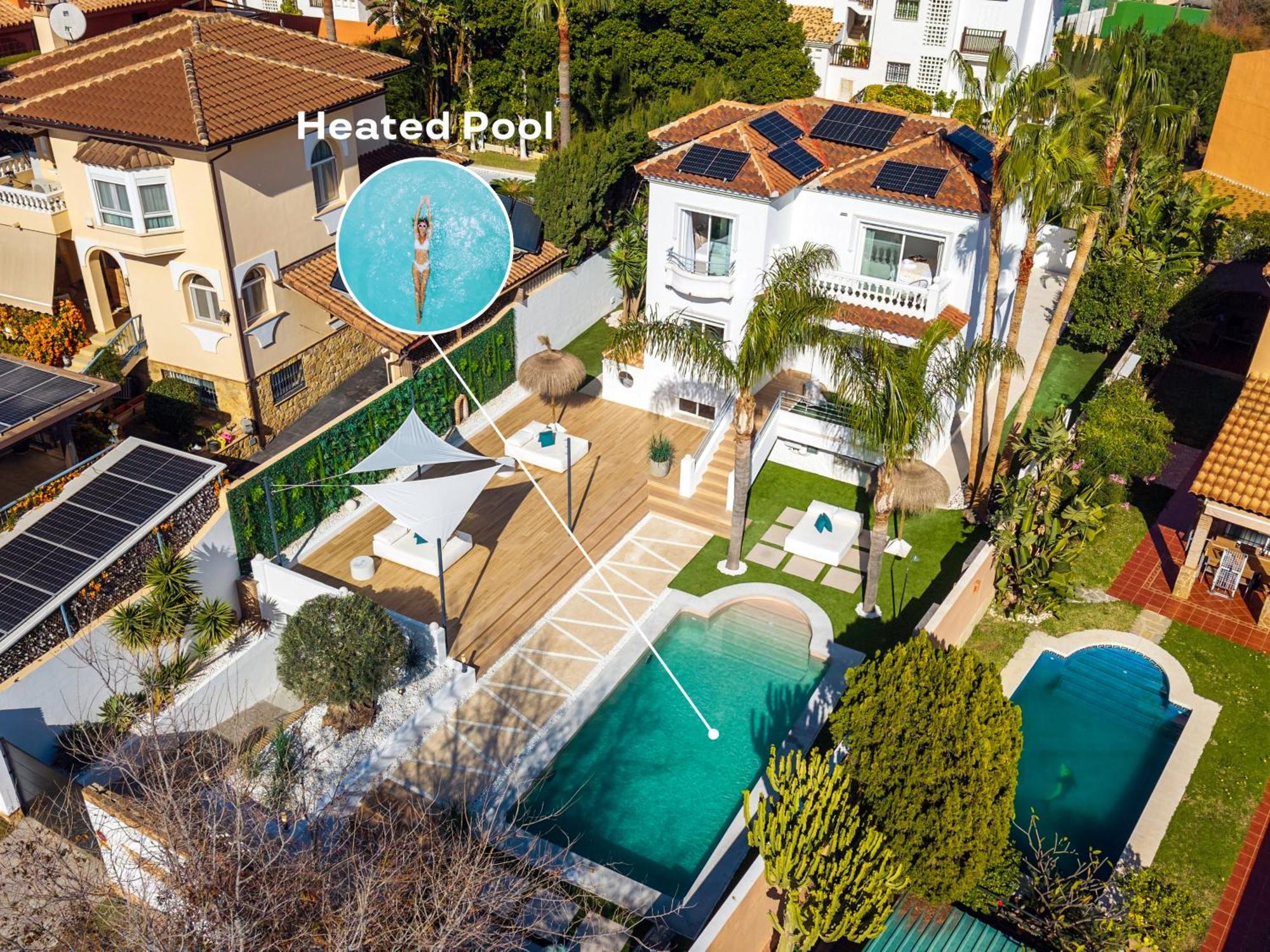 Vacation Marbella I Sunny Camelia Villa Heated Pool, Recently Renovated, Best Residential Neighborhood In Benalmadena, Short Walk To The Beach, Cinema Room Buitenkant foto